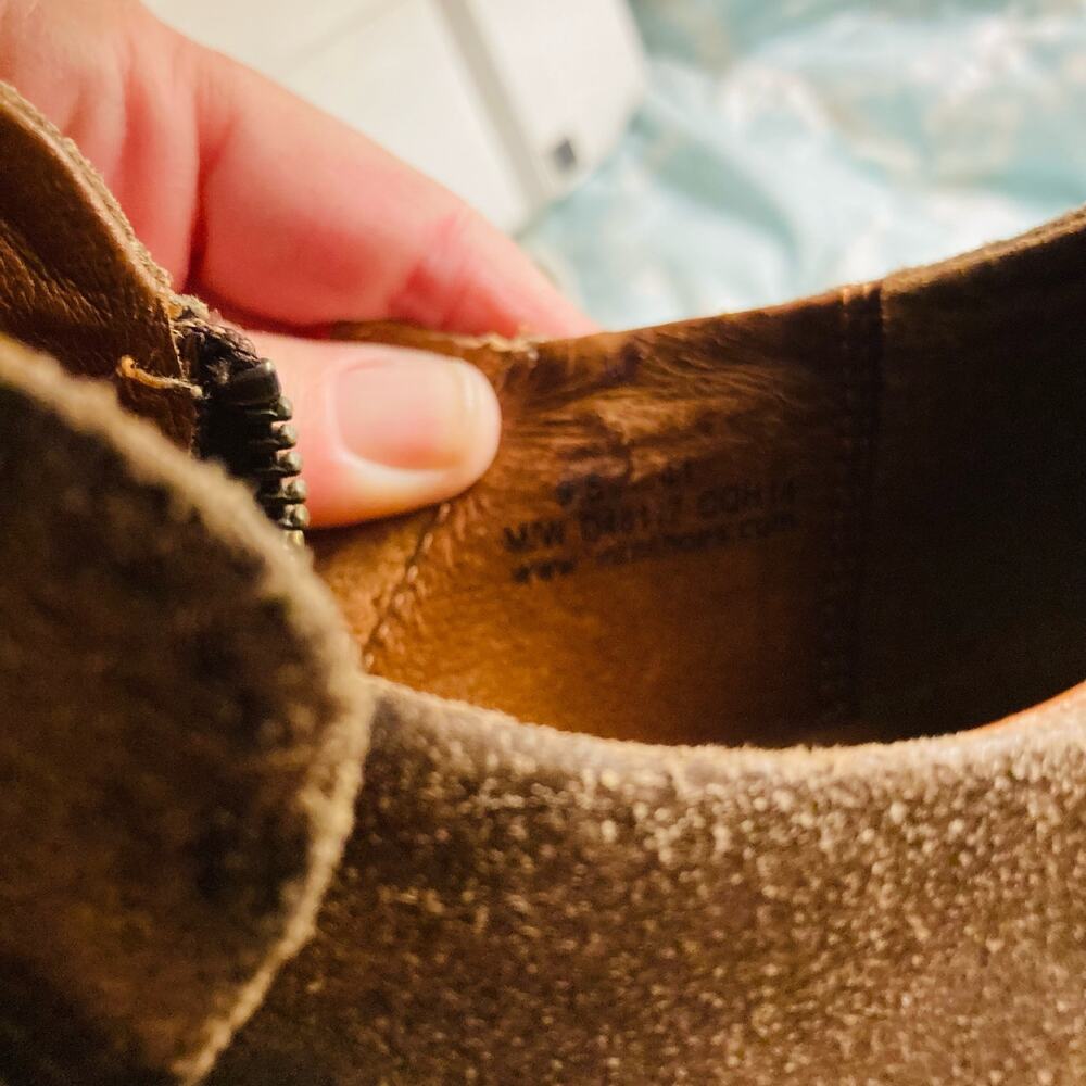 Born Distressed Shooties Loriei Style Side Zipper Brown Size 9.5 - Picture 11 of 11